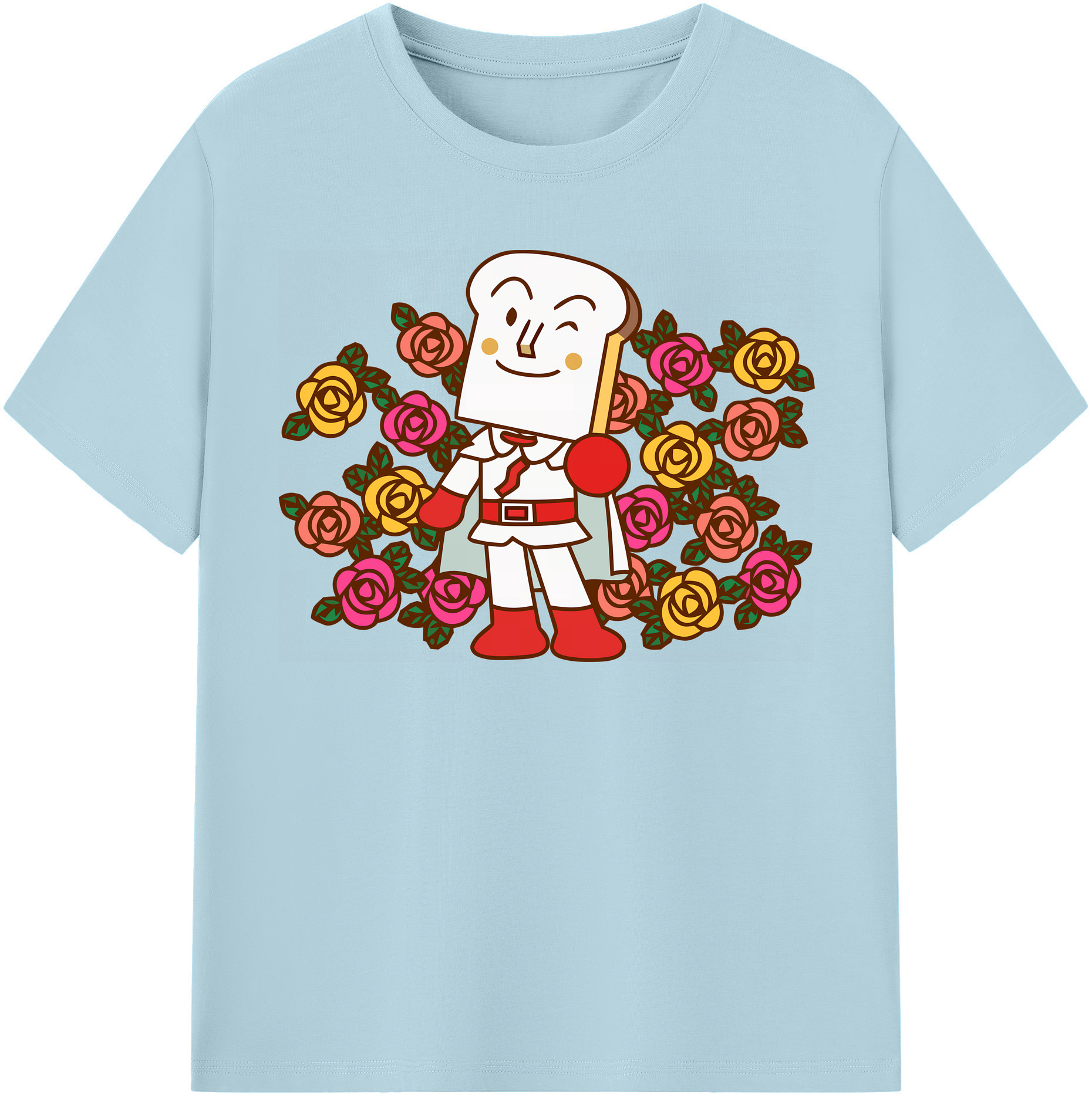 （画像用） アンパンマン Anpanman 綿100％半袖Tシャツ（フロントプリント）